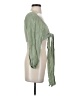 Audrey 3+1 100% Polyester Green 3/4 Sleeve Blouse Size S - photo 4