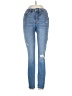 BCBGeneration Hearts Blue Jeans Size 24 waist - photo 1