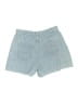 MNG Stripes Blue Denim Shorts Size 6 - photo 2
