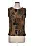 Ilyse Hart Ltd. Brown Sleeveless Blouse Size L - photo 1