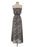 Guess 100% Polyester Paisley Gray Casual Dress Size XS - photo 2