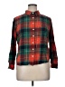 Laura Scott 100% Cotton Plaid Red Long Sleeve Button-Down Shirt Size XL - photo 1