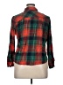 Laura Scott 100% Cotton Plaid Red Long Sleeve Button-Down Shirt Size XL - photo 2