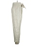 Veronica Beard Metallic Silver Linen Pants Size 14 - photo 4