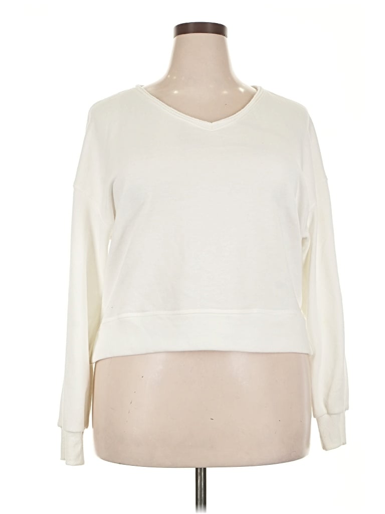 Pre-owned Caracilia Pullover Sweater In White