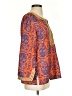 Soft Surroundings 100% Polyester Orange Long Sleeve Blouse Size XS - photo 4