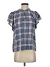Dylan 100% Cotton Blue Short Sleeve Blouse Size S - photo 1