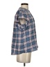 Dylan 100% Cotton Blue Short Sleeve Blouse Size S - photo 4