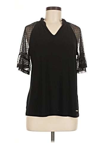 Anne Klein Short Sleeve Blouse (view 1)