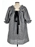 Unbranded Houndstooth Black Casual Dress Size L - photo 2