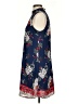 Miami 100% Polyester Print Blue Casual Dress Size S - photo 5