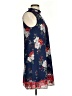 Miami 100% Polyester Print Blue Casual Dress Size S - photo 4