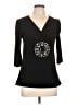Goddess Black 3/4 Sleeve Top Size L - photo 1
