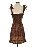 Shein 100% Polyester Animal Print Brown Cocktail Dress Size S - photo 2
