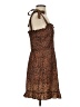 Shein 100% Polyester Animal Print Brown Cocktail Dress Size S - photo 4