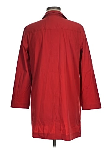 Lafayette 148 New York 3/4 Sleeve Button-Down Shirt (view 2)