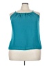 Dna Couture 100% Polyester Teal Sleeveless Blouse Size 3X - photo 1