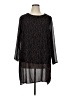 Alfani 100% Polyester Black 3/4 Sleeve Blouse Size 16 - photo 1