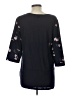 French Connection 100% Polyester Black 3/4 Sleeve Blouse Size L - photo 2