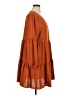 Unbranded 100% Polyester Solid Orange Casual Dress Size XL - photo 4