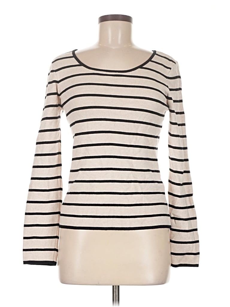 Pre-owned Evolution By Cyrus Pullover Sweater In White