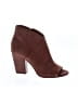 Joie 100% Leather Brown Red Ankle Boots Size 6 1/2 - photo 1