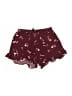 Mossimo Supply Co. 100% Rayon Floral Burgundy Shorts Size XS - photo 1