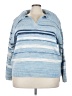 ELOQUII Elements 100% Acrylic Blue Pullover Sweater Size 22 - 24 - photo 1