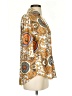 Assorted Brands Paisley Gold 3/4 Sleeve Blouse Size S - photo 4