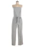 Banana Republic Checkered-gingham Gray Jumpsuit Size 6 - photo 1