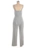 Banana Republic Checkered-gingham Gray Jumpsuit Size 6 - photo 2