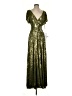 Mac Duggal 100% Polyester Green Cocktail Dress Size 4 - photo 1