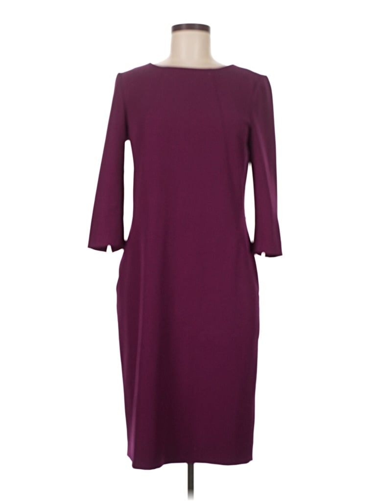 Pre-owned Mm. Lafleur Casual Dress In Burgundy