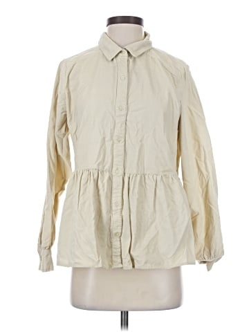Ann Taylor LOFT Outlet Long Sleeve Button-Down Shirt (view 1)