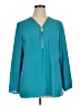 New Directions 100% Polyester Teal 3/4 Sleeve Blouse Size XL - photo 1