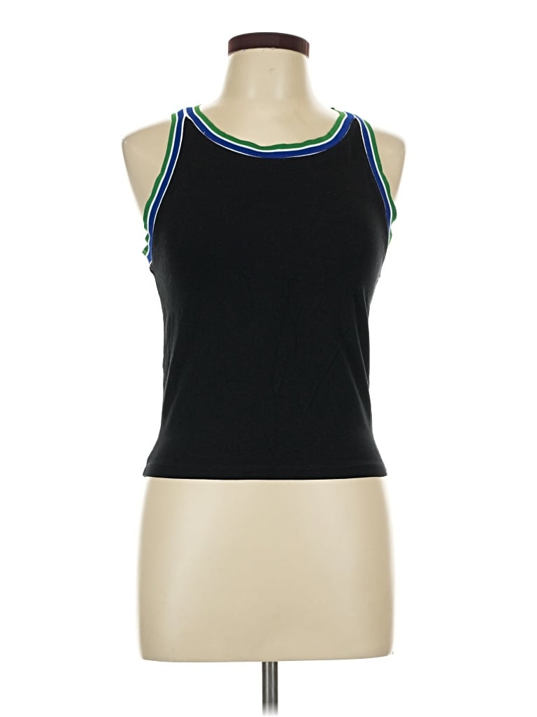 Pre-owned Popular 21 Tank Top Black Halter Neckline Tops