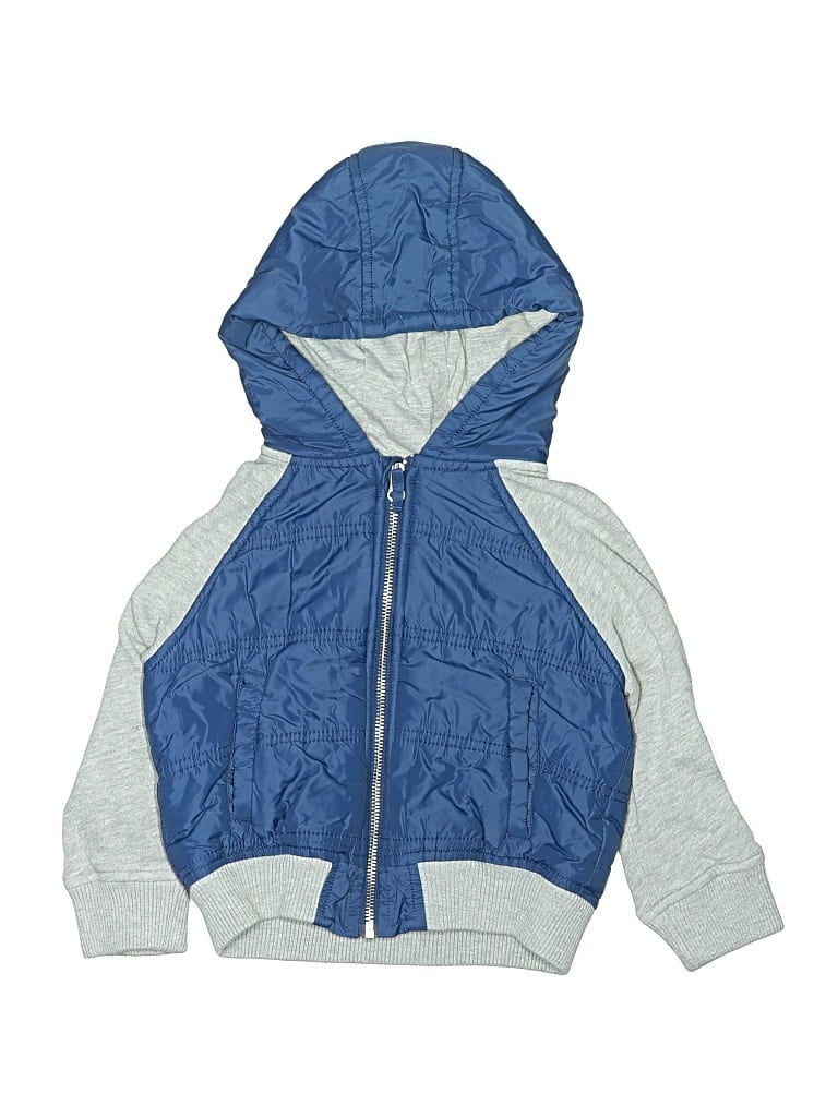 Pre-owned Nordstrom Kids' Zip Up Hoodie In Blue