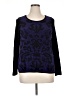Dana Buchman Paisley Purple Pullover Sweater Size XL - photo 1