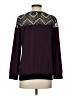 Bar III 100% Polyester Burgundy Long Sleeve Blouse Size S - photo 2