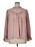 Maurices 100% Polyester Pink Long Sleeve Blouse Size XL - photo 1