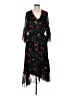 Gibson Latimer 100% Polyester Floral Black Cocktail Dress Size M - photo 1