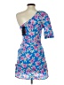 Lulus 100% Polyester Print Blue Cocktail Dress Size S - photo 2