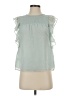 Ann Taylor LOFT 100% Polyester Green Sleeveless Blouse Size XS - photo 1