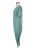 Unbranded Solid Teal Casual Dress Size M - photo 5