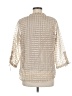 Erika 100% Polyester Ivory 3/4 Sleeve Blouse Size M - photo 2