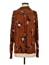 Ann Taylor Floral Brown Long Sleeve Blouse Size S - photo 1