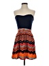 Xhilaration Chevron-herringbone Blue Cocktail Dress Size S - photo 1