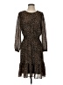 J.Crew 100% Polyester Animal Print Brown Cocktail Dress Size S - photo 1