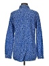 J. McLaughlin Print Blue Long Sleeve Button-Down Shirt Size M - photo 2