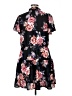Unbranded 100% Polyester Floral Black Casual Dress Size XL - photo 2